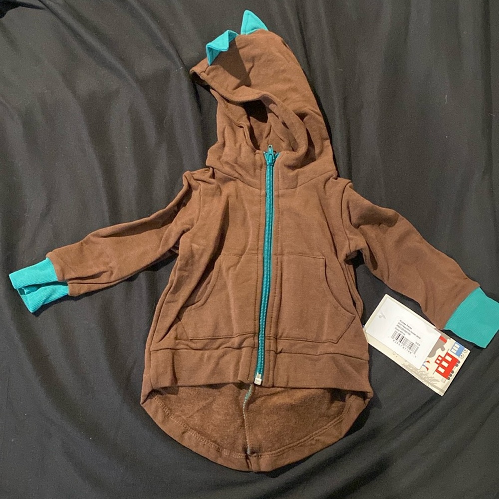 6-12 months kickeepants dinosaur hoodie - new with tags 26|A2 - Picture 1 of 3